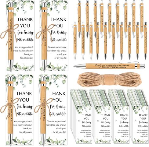 Fulmoon 20 Set Employee Appreciation Gifts May You Be Proud Sign Wood Bamboo Pens with Thank You Bookmark Cards for Coworker Back to School Gifts for Classroom Teacher Student Supplies Party Favor in Saudi Arabia