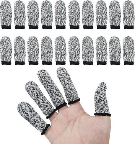20PCS Cut Resistant Finger Sleeves, Finger Cots Cut Resistant Protector, Cut Resistant Finger Protectors for Kitchen, Work, Sculpture, Cutting, Handicrafts, Craft in Saudi Arabia