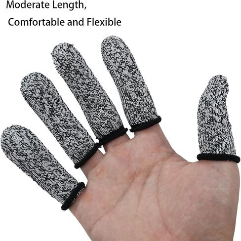 20PCS Cut Resistant Finger Sleeves, Finger Cots Cut Resistant Protector, Cut Resistant Finger Protectors for Kitchen, Work, Sculpture, Cutting, Handicrafts, Craft in Saudi Arabia