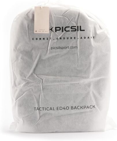 PICSIL Maverick 40L Tactical Backpack, Waterproof Military Backpack with Thermal Pocket, USB Charging Port, Laptop Compartment, Security Locking Device (Black) in Kuwait