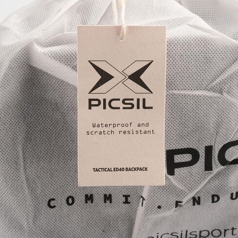 PICSIL Maverick 40L Tactical Backpack, Waterproof Military Backpack with Thermal Pocket, USB Charging Port, Laptop Compartment, Security Locking Device (Black) in Kuwait