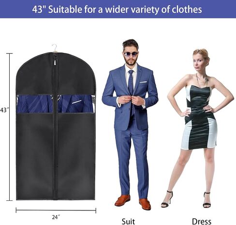 STEPONE 43" Travel Suit Bag Foldable Business Waterproof-Hanging Garment Bags for Travel Hanging Clothes, Durable Oxford Fabric Portable Suit Carrier in Saudi Arabia