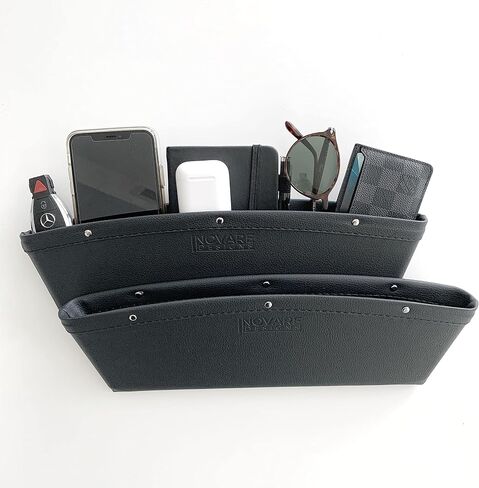Car Seat Gap Filler, Side Insert Multifunctional Center Console Pocket Organizer and Storage Between Front Seats Extra Cup, Drink, Sunglass in Saudi Arabia