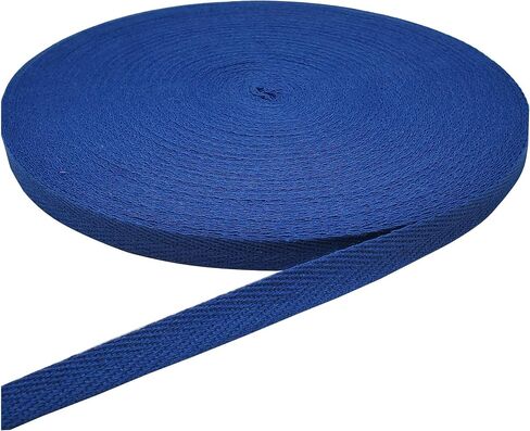50 Yards Herringbone Ribbon, Cotton Twill Ribbon for Sewing, Natural Webbing Bias Binding Tape for DIY Craft (Navy, 1in) in Saudi Arabia
