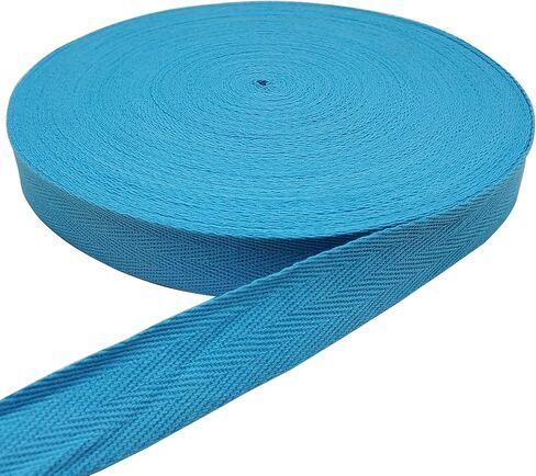 50 Yards Herringbone Ribbon, Cotton Twill Ribbon for Sewing, Natural Webbing Bias Binding Tape for DIY Craft (Navy, 1in) in Saudi Arabia