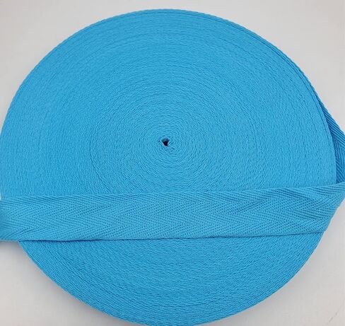 50 Yards Herringbone Ribbon, Cotton Twill Ribbon for Sewing, Natural Webbing Bias Binding Tape for DIY Craft (Navy, 1in) in Saudi Arabia