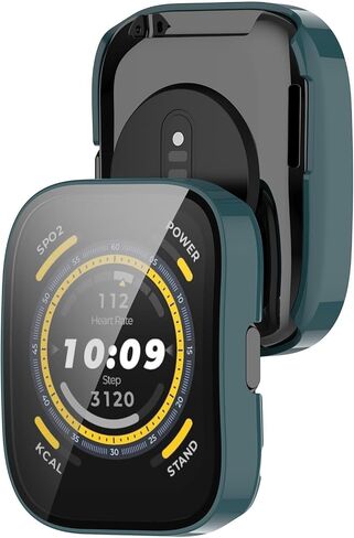Intended for Amazfit Bip 5 Screen Protector with Tempered Glass Film Hard PC Bumper Full Cover Smartwatch Accessories for Amazfit Bip 5 Case (6PACKS) in Saudi Arabia