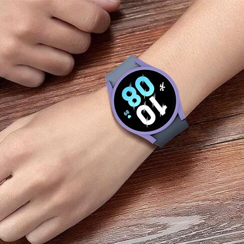 2 Pack Case Compatible for Samsung Galaxy Watch 5 Cover, Hard PC Bumper (Light Blue, Galaxy Watch 5 40mm) in Saudi Arabia