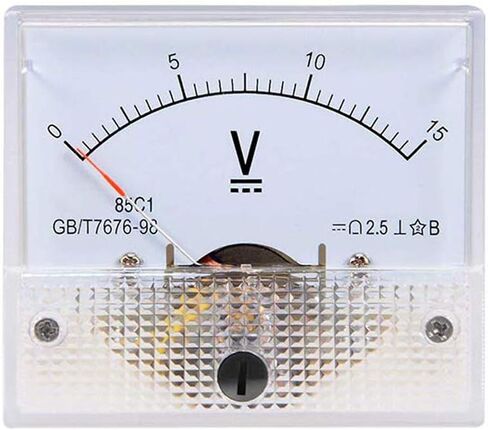 YXQ DC 0-10V Analog Voltmeter Panel,85C1-V Gauge Meter 2.5 Accuracy for Auto Circuit Measurement Tester (DC 10V) in Kuwait