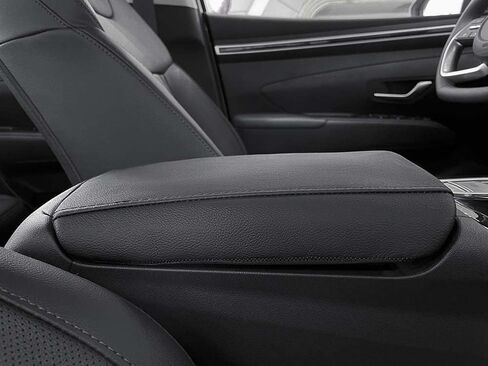 غطاء مسند ذراع وحدة التحكم المركزية للسيارات مخصص متوافق مع موديلات مختارة من Hyundai Tucson 2022 2023 (أسود) in Kuwait