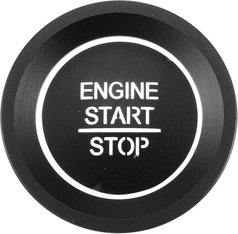 Engine Start Stop Ignition Button Overlay Cover Interior Trim Sticker for Honda Accord 2018-2022 Aluminum Alloy Black in Saudi Arabia