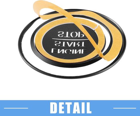 Engine Start Stop Ignition Button Overlay Cover Interior Trim Sticker for Honda Accord 2018-2022 Aluminum Alloy Black in Saudi Arabia
