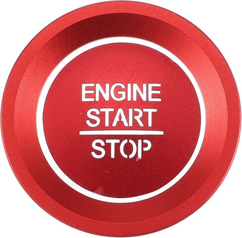 Engine Start Stop Ignition Button Overlay Cover Interior Trim Sticker for Honda Accord 2018-2022 Aluminum Alloy Black in Saudi Arabia