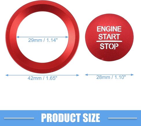 Engine Start Stop Ignition Button Overlay Cover Interior Trim Sticker for Honda Accord 2018-2022 Aluminum Alloy Black in Saudi Arabia