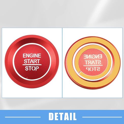 Engine Start Stop Ignition Button Overlay Cover Interior Trim Sticker for Honda Accord 2018-2022 Aluminum Alloy Black in Saudi Arabia