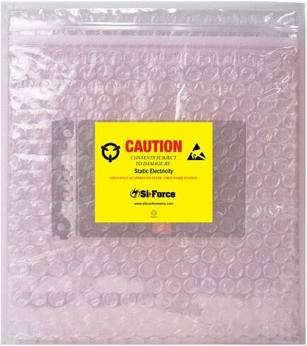 Anti Static Bubble Bags, Resealable Static Shielding Bag, Reusable for Sensitive Electronic Components (XX-Small Qty 100) in Saudi Arabia