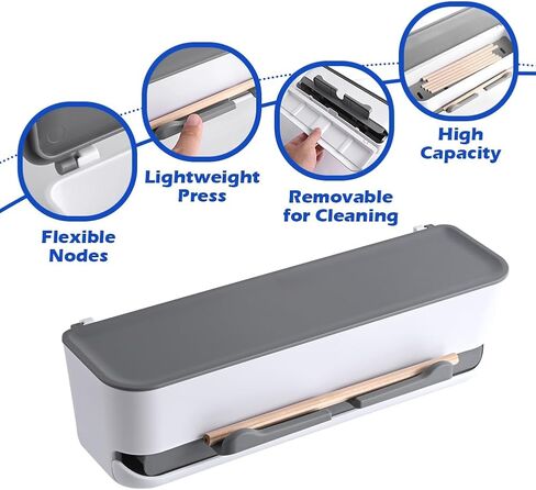 حامل موزع أقلام رصاص للفصل الدراسي، موزع تخزين قلم رصاص متعدد الوظائف، موزع أقلام رصاص مثبت على الحائط بدون حفر مع رقعة للمكتب المنزلي in Kuwait