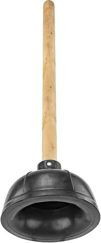 Simple Toilet Plunger - Southern Homewares - Wooden & Rubber Sturdy Design Bathroom Tool in Kuwait