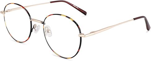 Pro Acme Glasses Eyewear Frame Round Non-Prescription Clear Lens Metal Circle Fake Eyeglasses in Saudi Arabia