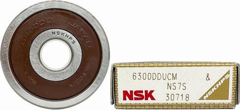 NSK BEARINGS 2PACK NSK 6300DDU 6300-2RS 10x35x11mm Double Rubber Sealed Made in Japan Deep Groove Ball Bearings in Saudi Arabia