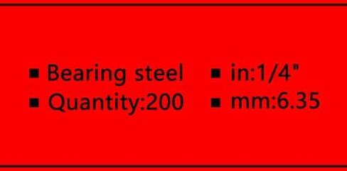 FKG 1/4" Inch Bearing Balls 200 Qty in Saudi Arabia