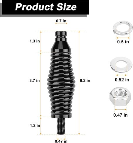 1PC Whip Lights Spring Mounting Base Quick Release LED Whips Spring Base for UTV, ATV, Boat, Off-Road, Side-by-Side, RZR, Can-Am in Saudi Arabia