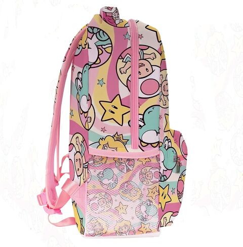 Peachy Princess Backpack Lightweight Anime 3D Game Printed School Bookbag Laptop Backpacks Travel Casual Pink Bag, For Girls Back To-School Kids Gift in Saudi Arabia