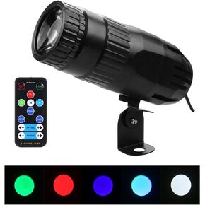 Lixada Pinspot LED DJ Effect Light، Mini RGBW LED Beam Spot Lights، ضوء Pinspot مع ضوء كشاف عن بعد لإضاءة المسرح لـ DJ Disco Party Bar Club Show Wedding