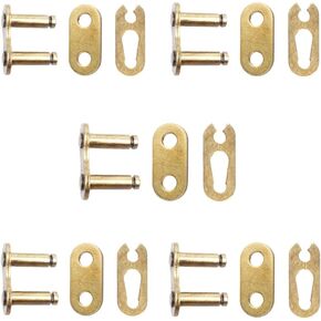 5pcs Gold 428 Drive Chain Repair Master Connector Split Link for 50cc 70cc 90cc 110cc 125cc ATV Quad Scooter Motorcycle Go Kart Moped Pit Dirt Pocket Bike XR50 CRF50
