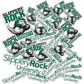 Slippery Rock University Sticker SRU Rocky Stickers Vinyl Decals Laptop Water Bottle Car Scrapbook T1 (Type 1-1)