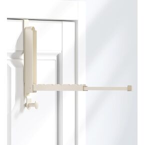 رف تجفيف الملابس القابل للطي مع خطافات تعليق قابلة للطي فوق الباب - حل غسيل موفر للمساحة، رمادي فضائي in Kuwait