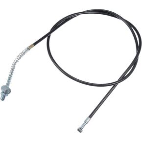 X AUTOHAUX Rear Brake Cable with Adjuster Motorcycle Accessory Straight Connector for YAMAHA PW50 Y-Zinger 50 PY50 1981-2009 Black Silver Tone