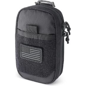 Tactical EDC Pocket Organizer Pouch, X-PAC MOLLE EDC Bag Tool Belt Pouch Small Tech Pouch Mens Belt Bag for MOLLE Gear