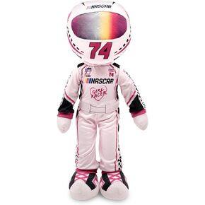 Playtime by Eimmie Plushible NASCAR Sophie Speedster Plush Figure, 14-Inch Rag Doll - Baby Doll - Quality Materials, Doll for All Ages - Pink