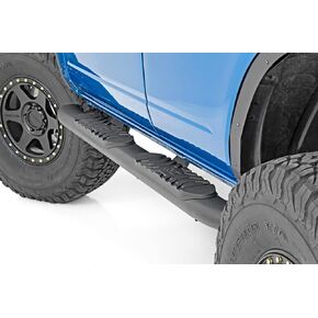 Rough Country Black Oval Steps for 2021-2023 Ford Bronco | 4-Door - 21011