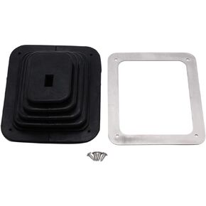 Universal Rubber Shifter Boot Kit With Chrome Plate 5 5/8" X 6 3/4"