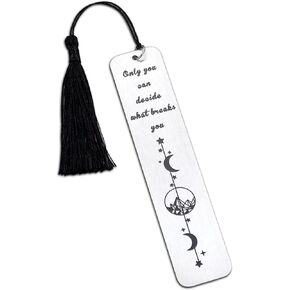 Inspirational Bookmark for Women Spiritual Bookmark Funny Christmas Birthday Gifts for Best Friend Son Daughter Mom Book Lover Gifts for Bookish Nerd Fans Only You Can Decide What Breaks You Bookmark