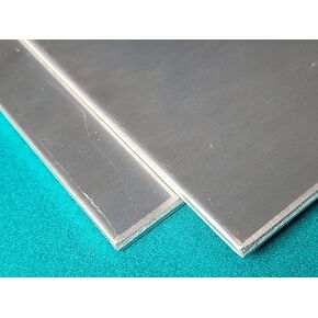 Generic 2 Pack Aluminum Metal Sheet Plate-12x6x? inch-Flat Plain Plate Panel Fine Polished to a 4 Finish and Deburred. Wrapped to Protect Finish