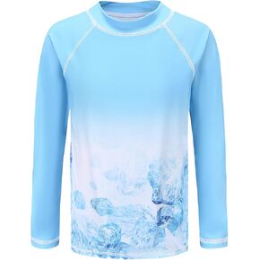 Lollisy Boys Rash Guard قطعة واحدة ملابس سباحة بأكمام طويلة قميص سباحة للأطفال in Kuwait