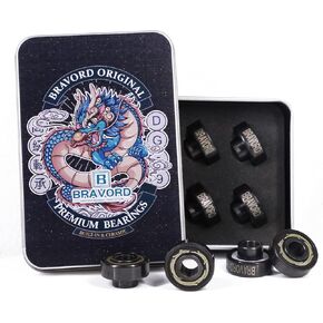 محامل لوح التزلج الخزفية DG9-Pro مع فواصل مدمجة، ومحامل طويلة للتزلج المضمن والأسطواني (عبوة من 8) in Kuwait