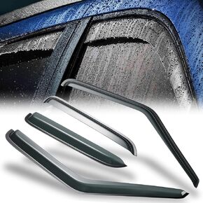 M-AUTO Rain Guards for Car Windows Compatible with 95-05 Chevy Blazer & 95-01 GMC Jimmy, Window Visors Compatible with 96-01 Oldsmobile Bravada, Tape-On, 4 PCs