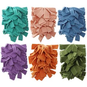 6 Layer Fleece Duster Refills for Swiffer Hand Duster, Zero Waste, Reusable and Washable Replacement Dusters for Cleaning Ceiling Fan Hardwoods (6 Pack-Multicolour-A)