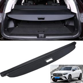 New Cargo Cover for Mercedes Benz GLC250 GLC300 GLC350 GLC43 2016 17 18 19 20 21 2022 Retractable Black Rear Trunk Shade Luggage Security Cover-Retractable Trunk Cover (Not Fit GLC Coupe Series)