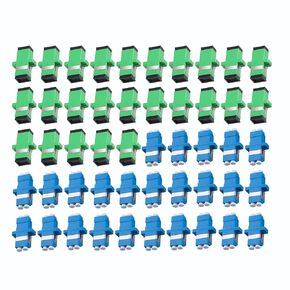 50PC Fiber Optical Coupler, 25PC SC/APC Singlemode Fiber Optic Coupler & 25PC LC/UPC Duplex Singlemode Fiber Optic Coupler, Network Internet Connector Adapter