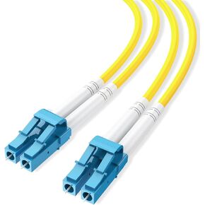 كابل تصحيح الألياف LC، LC 3 متر 10 أقدام أحادي الوضع من الألياف LC مزدوج الألياف البصرية تصحيح الكابل OS2 LC إلى LC (APC إلى APC) 9/125μm in Kuwait