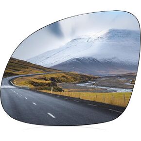 BDFHYK Driver Left Side Mirror Glass Compatible With 2009-2017 VW TIGUAN Convex rear view mirror (Left)