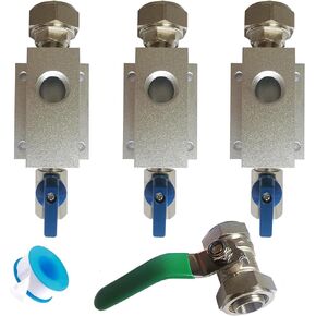 Air Compressor Accessories for Shop Air Line Kit 3/4 Inch with 1/2 Inch NPT Outlet Port,Air Compressor Outlet Kit for Compressed Air Piping System 3 Sets