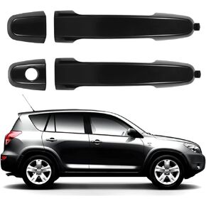 ZXMOTO Exterior Door Handle for 2001 2002 2004 2005 2006 2007 2008 2009 2010 2011 2012 Toyota Camry RAV4 Highlander Corolla Matrix Solara Yaris Prius 2PCS (Driver Side Left & Right)