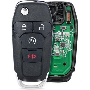 Flip Key Fob Replacement Fits for Ford F150/F250/F350/F450/F550 2018-2022 for Ford Raptor Ranger 2020-2022 N5F-AO8TDA 164-R8134 902MHz 49 Chip 4 Buttons
