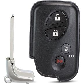 Smart Key Fob Keyless Entry Remote Replacement for Lexus ES350/GS350 /GS460 2009-2012 for IS250/IS350 2009-2013 271451-3370 E Board FCC:HYQ14FBA P/N:89904-50380 4Buttons